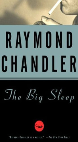 Book cover of Raymond Chandler's 'The Big Sleep' novel