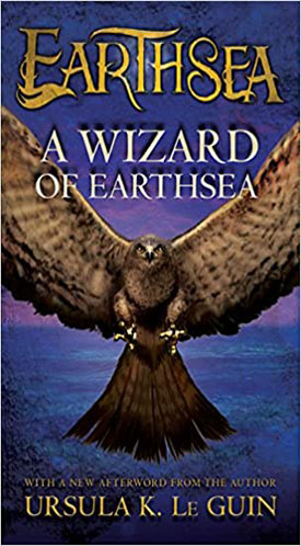Book cover of Ursula K. Le Guin's 'A Wizard of Earthsea' novel