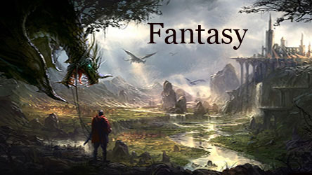 A Fantasy Image showing Dragons, a mystical landscape